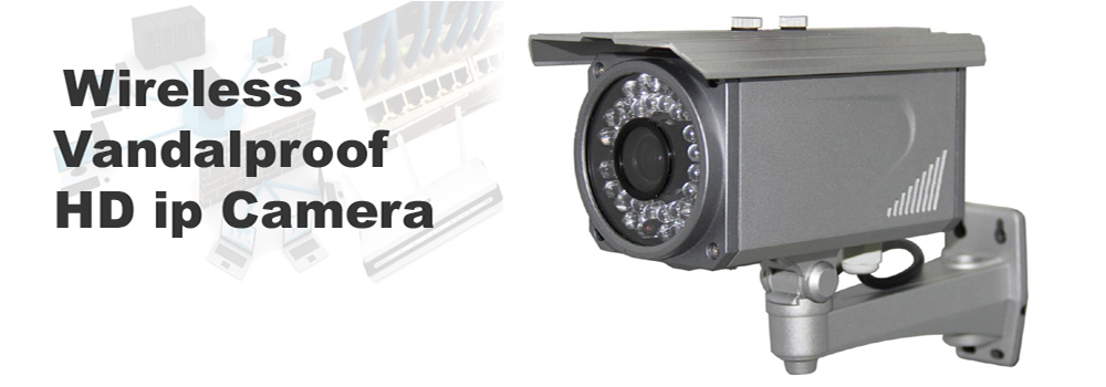 WIRELESS VANDALPROOF HD IP CAMERA